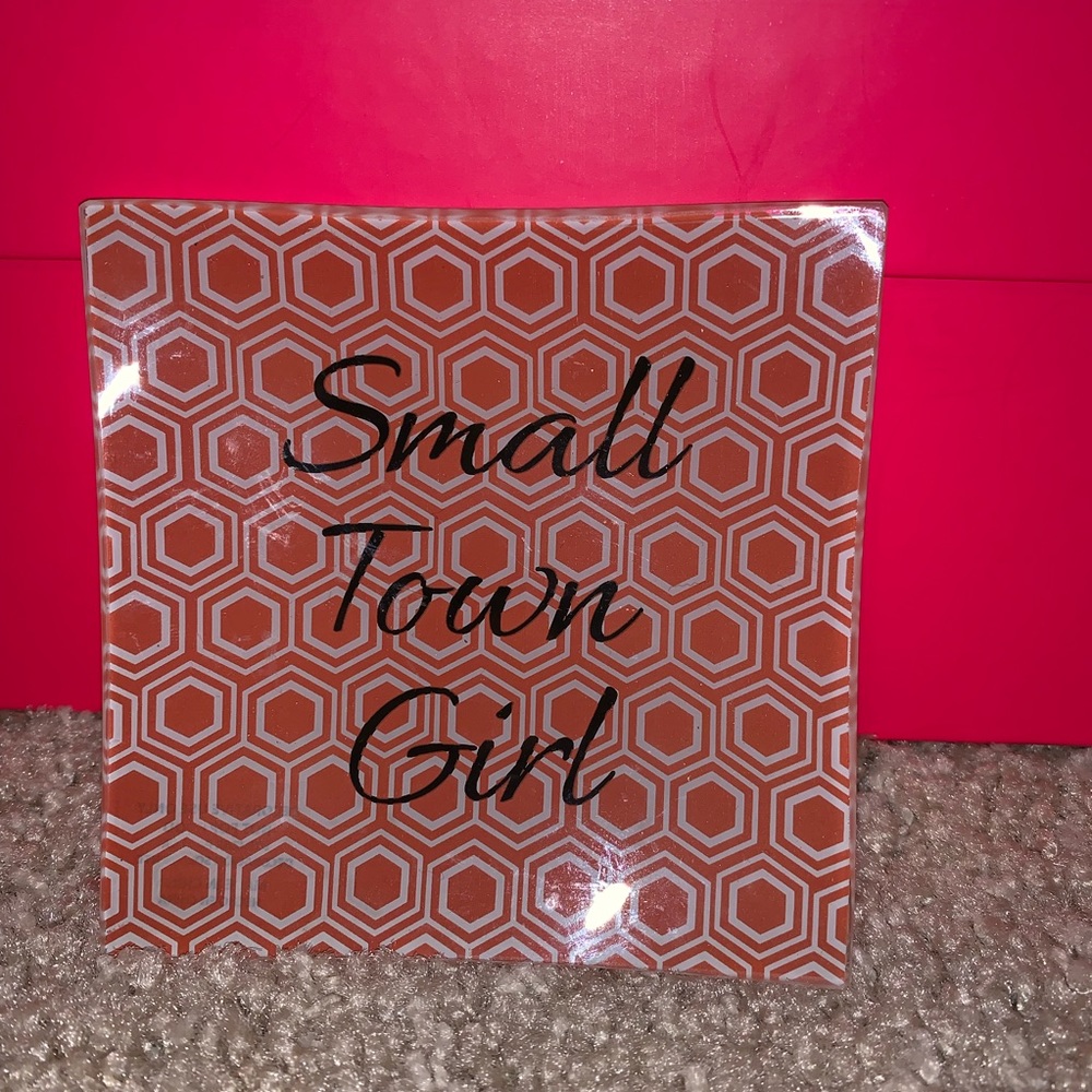 Glass jewelry tray